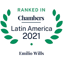 Ranked in Chambers Latin America 2021 - Emilio Wills