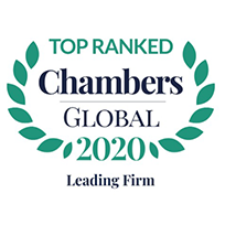 Top Ranked Chambers Global 2020 - Leading Firm