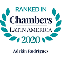 Ranked in Chambers Latin America 2020 - Adrían Rodríguez