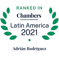 Ranked in Chambers Latin America 2021 - Adrían Rodríguez