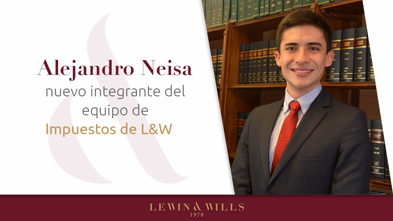 Le damos la bienvenida a Alejandro Neisa, nuevo integrante de nuestro equipo de Impuestos