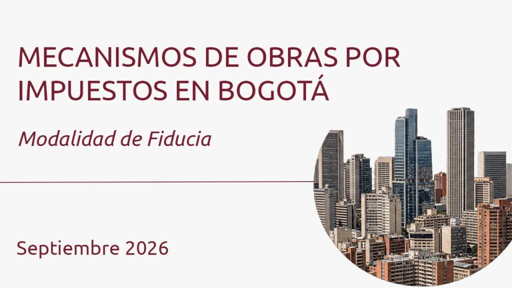 Mecanismos de Obras por Impuestos en Bogotá
